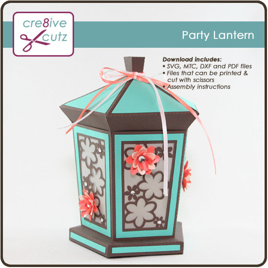 Download Party Lantern 3D Papercraft Project - Cre8ive Cutz