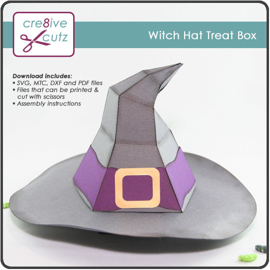 Download Witch Hat Treat Box - Cre8ive Cutz