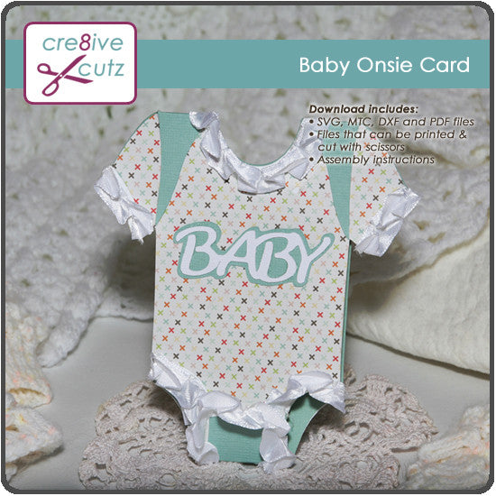Download Baby Onsie Card Cre8ive Cutz