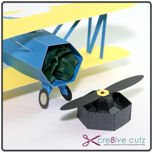 Download 3d Paper Plane Vintage Biplane Cre8ive Cutz