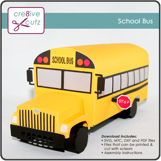 Download School Bus - Cre8ive Cutz