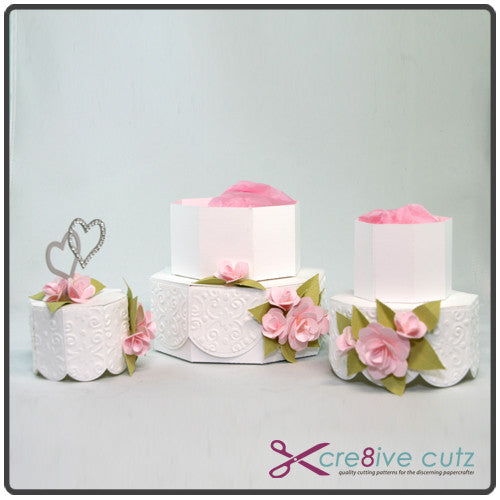 Tiered Wedding Cake 3D SVG Project - Cre8ive Cutz