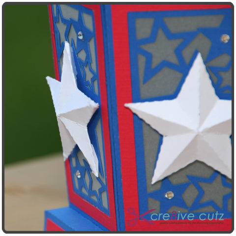 Download 4th Of July Party Lantern New 3d Papercrafting Pattern Cre8ive Cutz