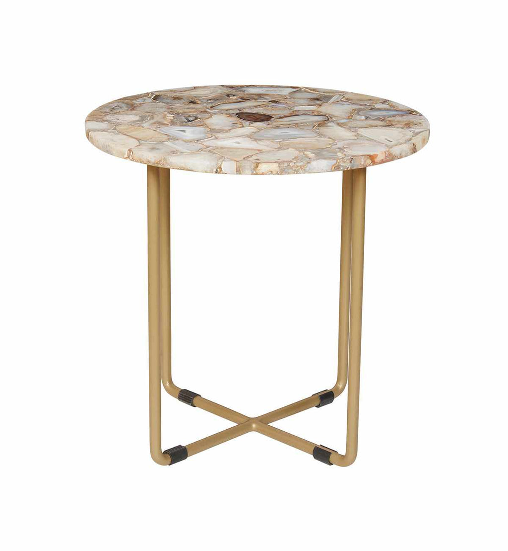 quartz side table