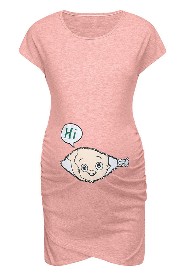 Comfortable Cartoon Cotton Fashion Maternity Dress – Glamix Maternity