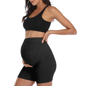 Women's Maternity Seamless Bump Support Shorts 2 Pack