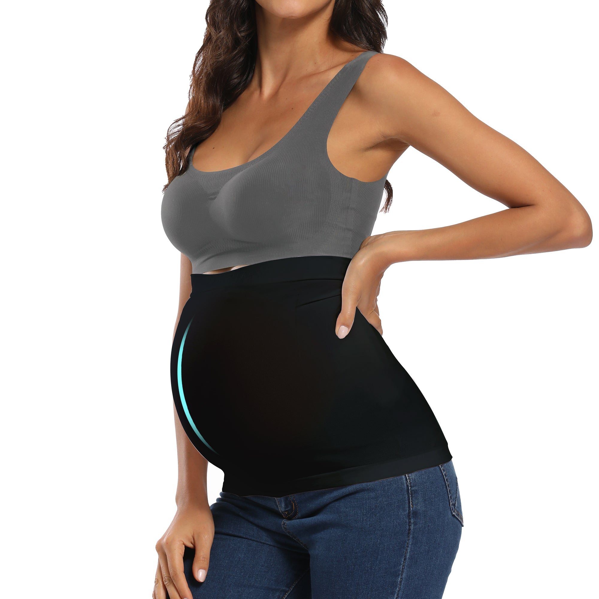 Amazon.com: Johnson & Smith Maternity Pants Extenders - Comfortable Belly  Band - Pregnancy Pant Extender - Maternity Waistband Extender - Jeans  Button Extender for Pregnant Women - Jean Waistline Belly Belt Black :