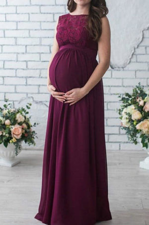 Lace Long-sleeve Maternity Maxi Dress – Glamix Maternity
