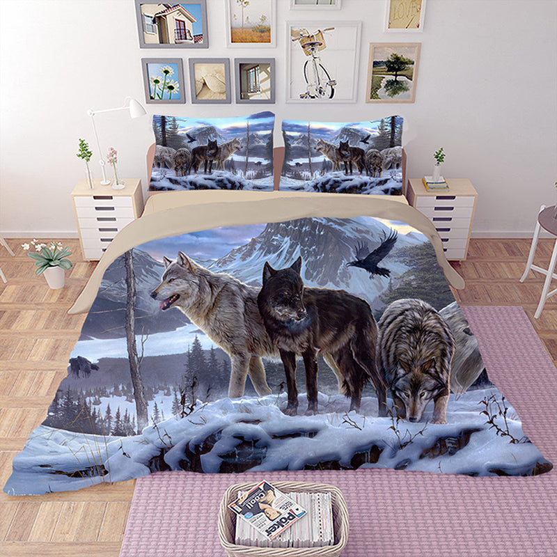 3d Print Wolf Bedding Set Ellie Max