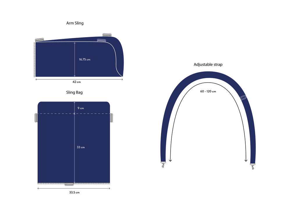 Artwork of product measurements