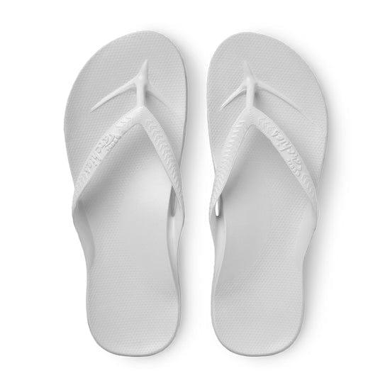 Archies Footwear - Arch Support Slides WHITE