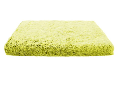 Green/yellow dog bed