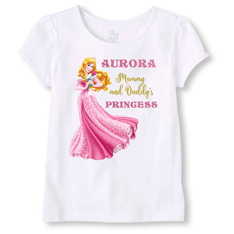 Princess Aurora Shirt for Girls, Mommy and Daddys Princess Aurora Shir –  Shop Personalized Gifts