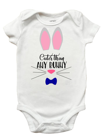 Cuter Than Any Bunny Easter Shirt, Easter Bunny Shirt for Girls and Bo ...