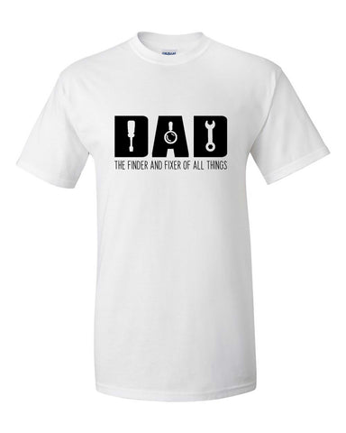 Papa Fathers Day Shirt, Finder and Fixer of All Things Shirt, Fathers ...