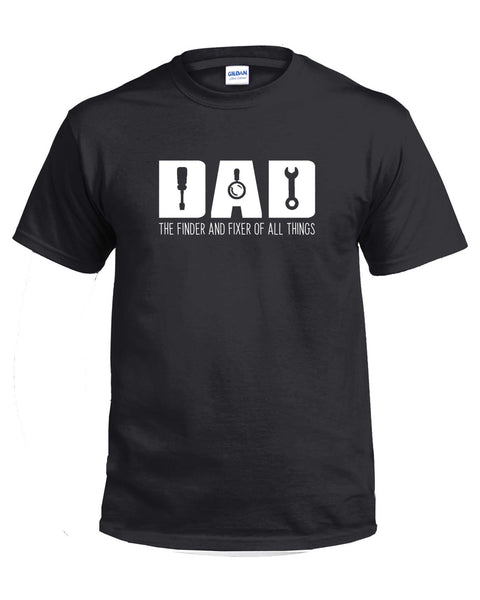 Papa Fathers Day Shirt, Finder and Fixer of All Things Shirt, Fathers ...