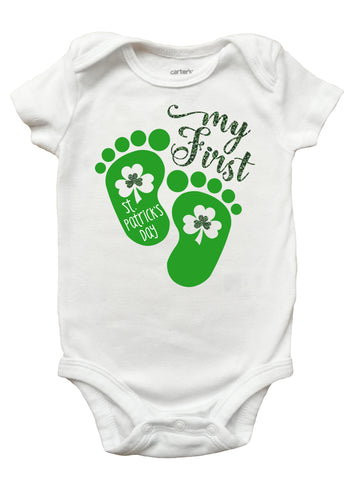 st patricks day onesie