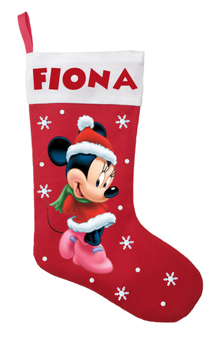 minnie mouse christmas stocking personalized