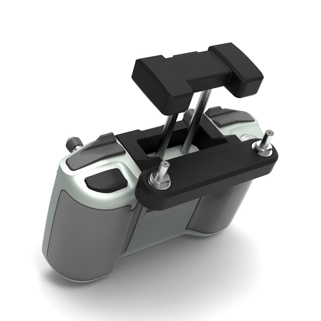 The controller of the modified DJI Mavic air 2 / Mini 2 can be equipped with an external ALIENTECH antenna.