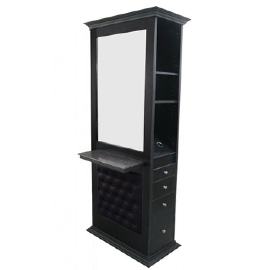 Nottingham E Panel Double Sided Styling Station Black Deco Salon