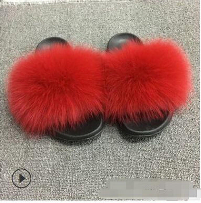 red furry slides