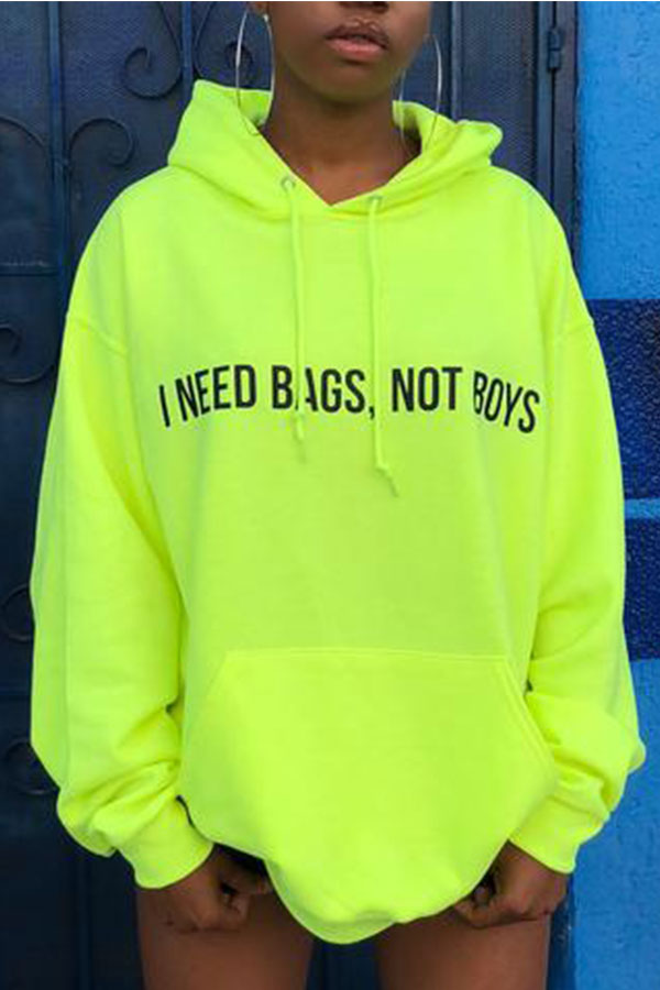 boys lime green hoodie