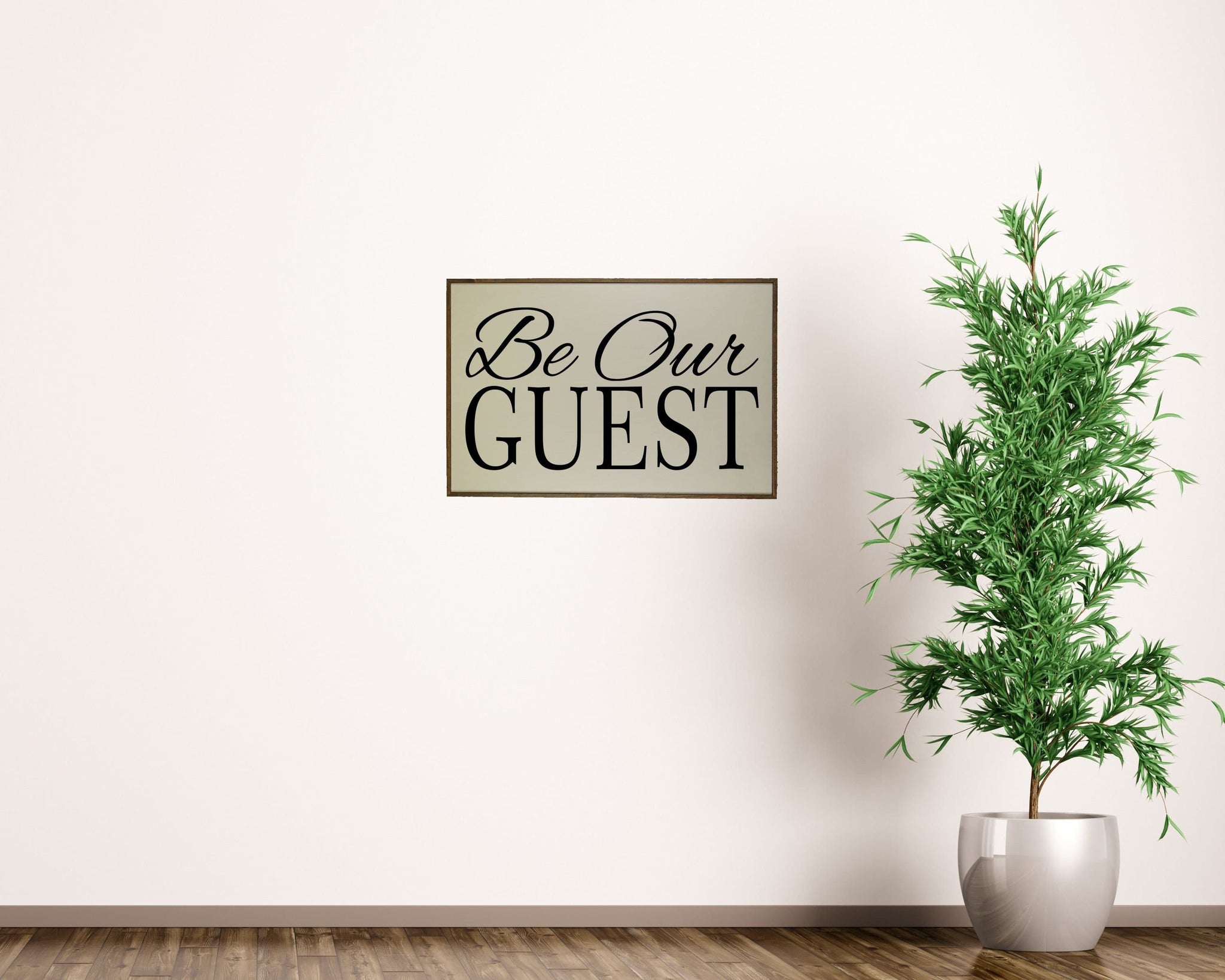 Guest Room Decor Be Our Guest Sign Framed Sign Home Wall Decor Driftless Studios