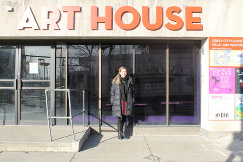 Christine Goodman outside of Art House Productions in Journal Square