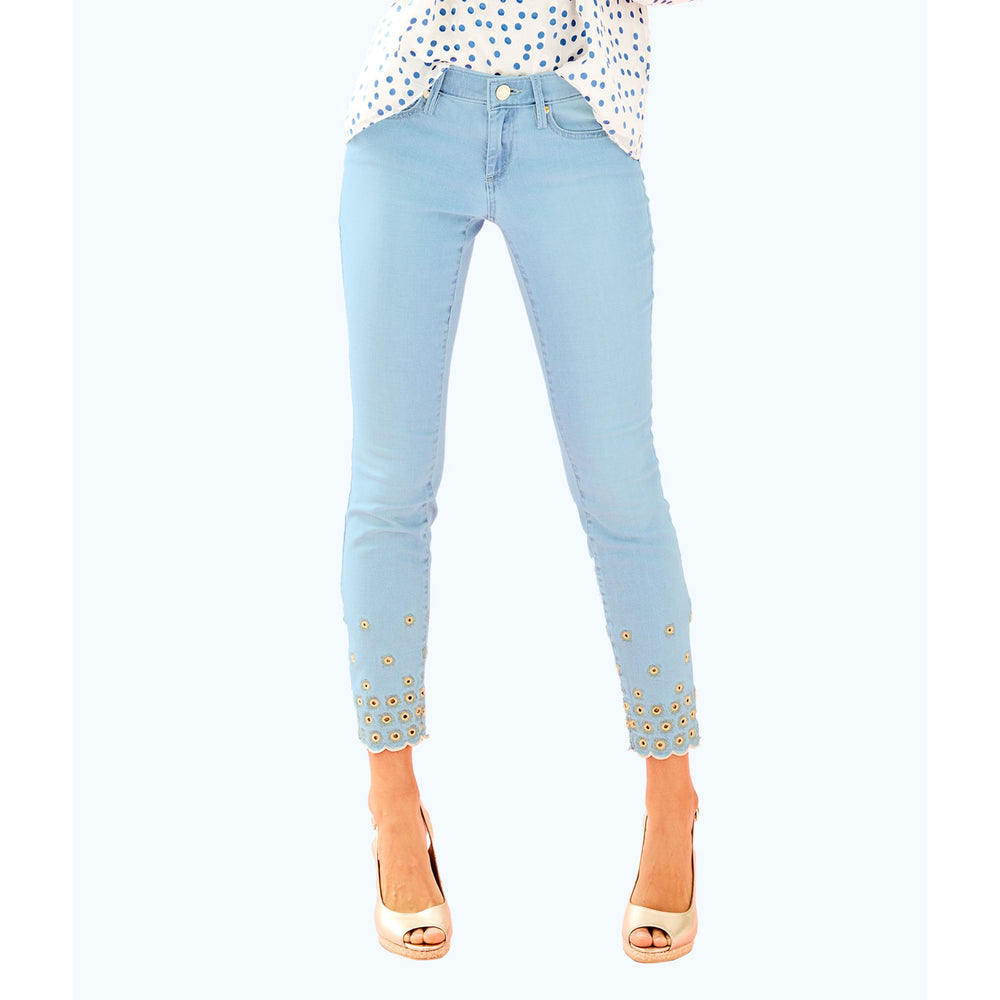 lilly pulitzer embroidered jeans