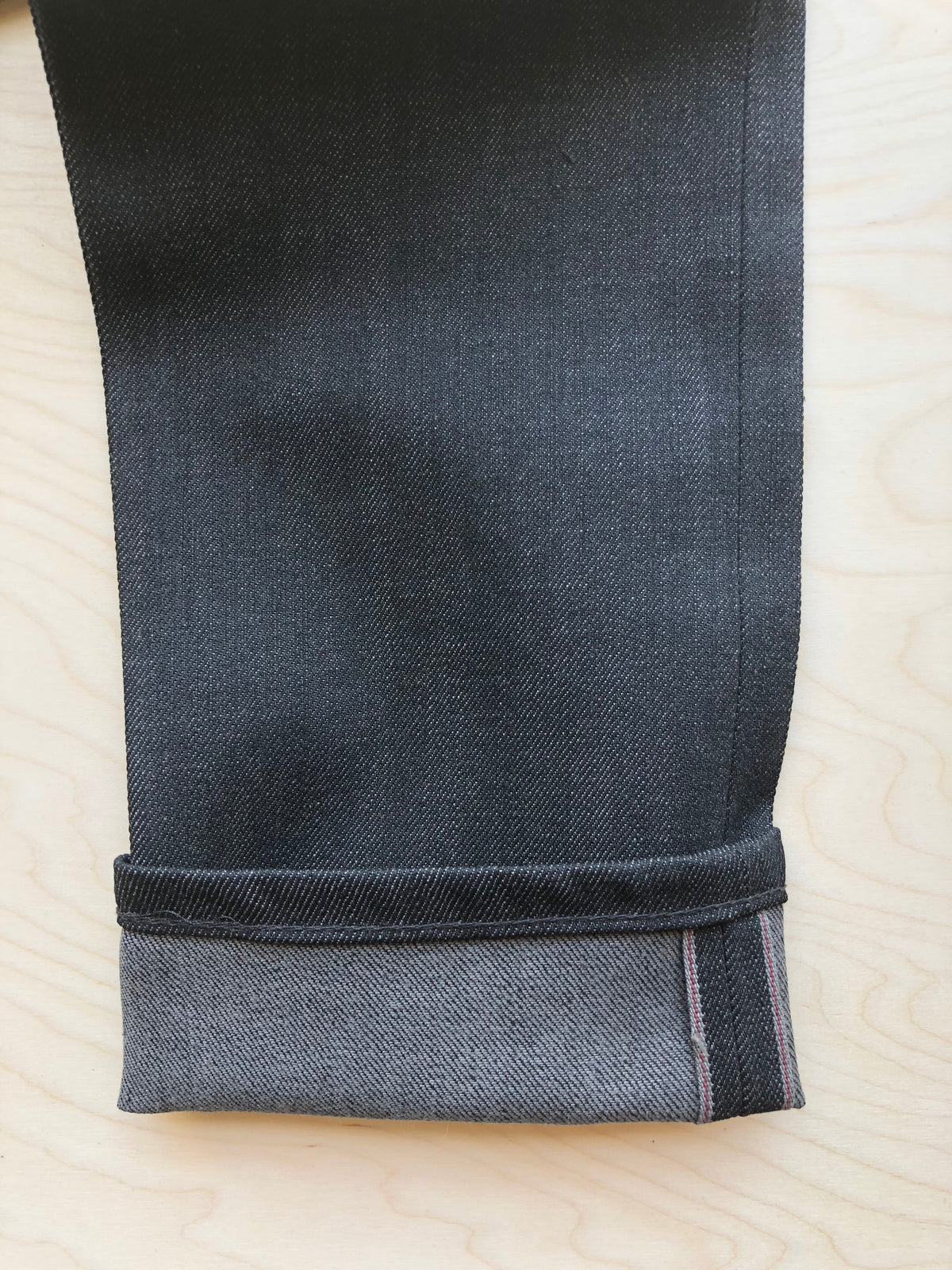 black x grey stretch selvedge