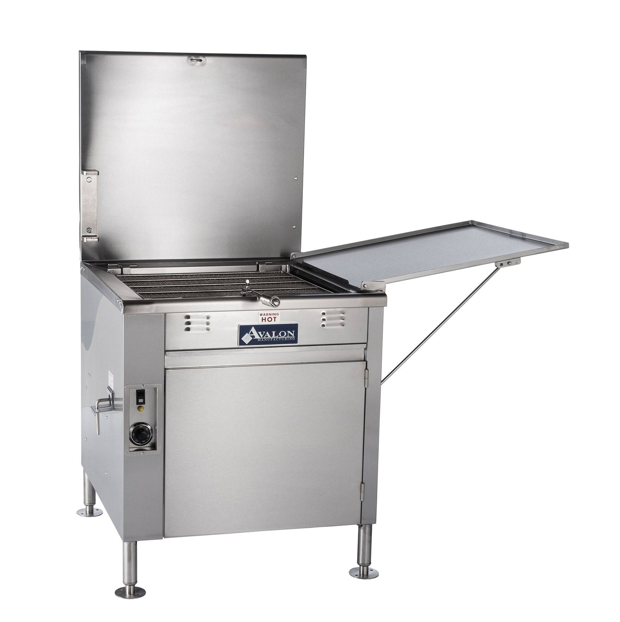 Avalon (ADF20G-BA) 20" x 20" Donut Fryer, Natural Gas, Electronic Ignition, Right Side Drain Board with Submerger