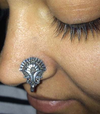 Pretty Pressing Style Nose Pin - Kattam Jewellery Instagram Store