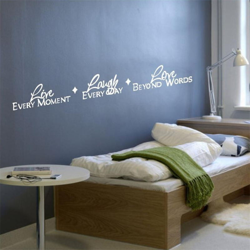 Inspirational Wall Quote Stickers Decals Live Laugh Love Design Decor For Home Decoration By Decorchy