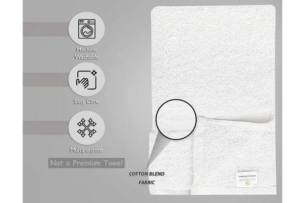 GOLD TEXTILES 22X44 100% Cotton Economy Bath Towels Extra Absorbent Quick Dry (15 Dozen)