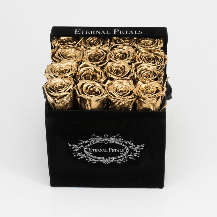 GOLD | BLACK FLOWER BOX