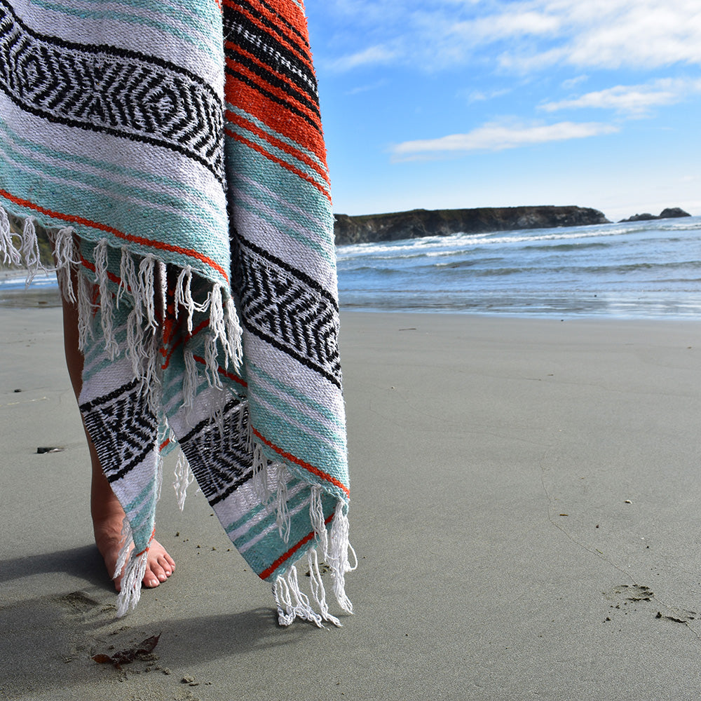 Rip Tide | Mexican Blanket | Boho | Yoga | Camping | Picnic | Blanket