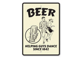 helping guys dance sign