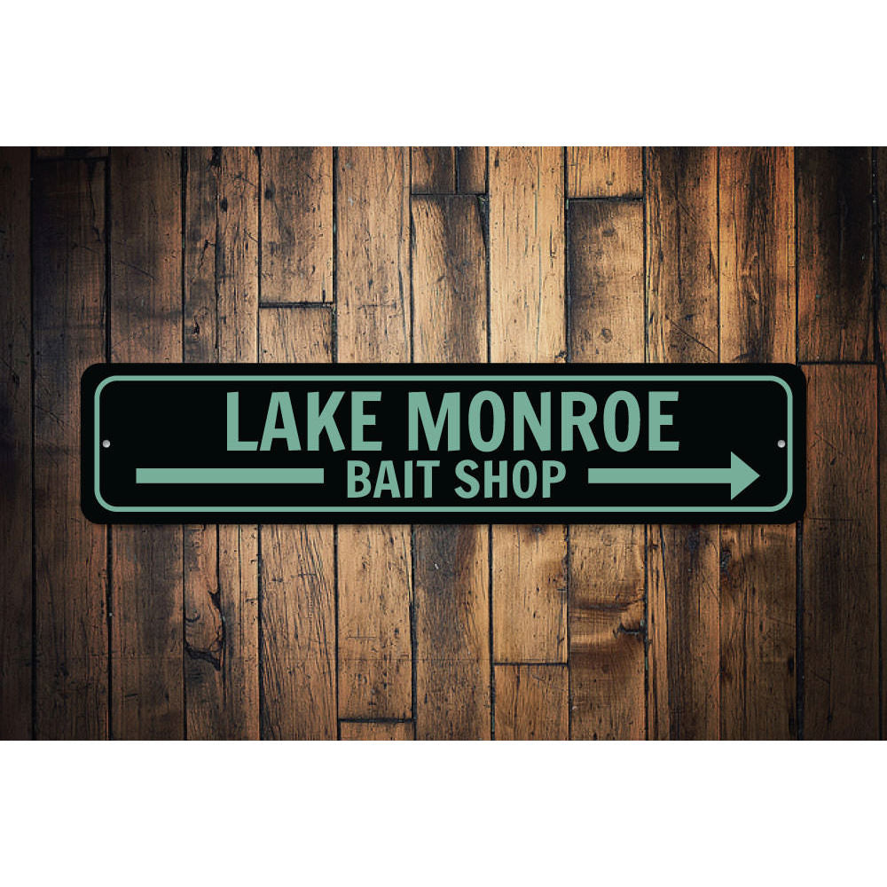 Fishing on Lake Name Sign – Lizton Sign Shop