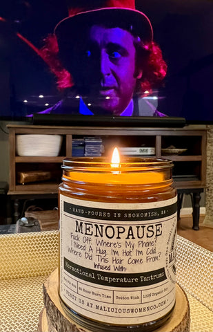 Wonka Menopause Candle