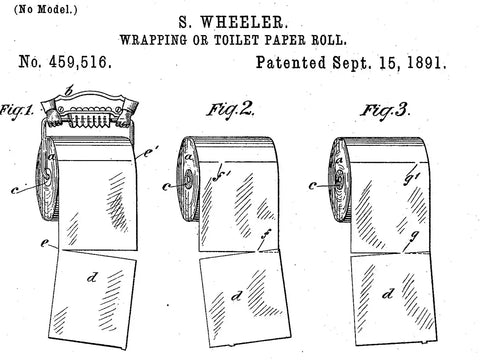 toilet paper patent, bathroom candle