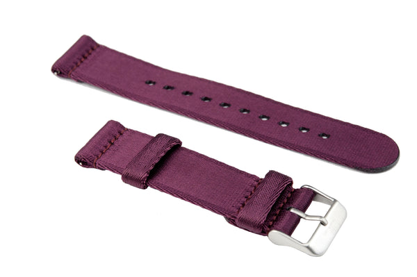 Black 2-Piece Thin Seatbelt Watch Strap – Strap Mill Canada