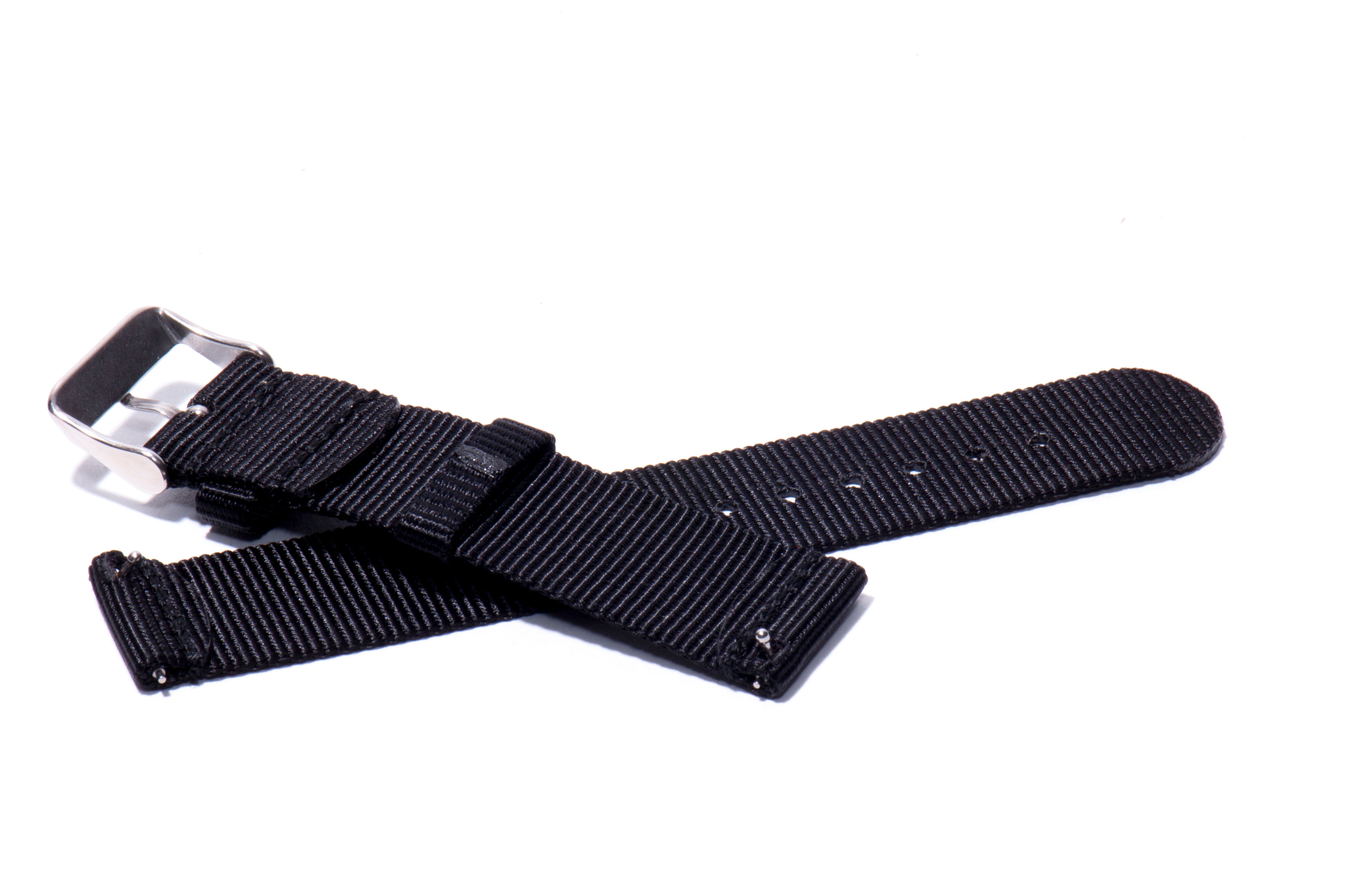 Space Black 2-Piece Nylon Watch Strap – Strap Mill Canada