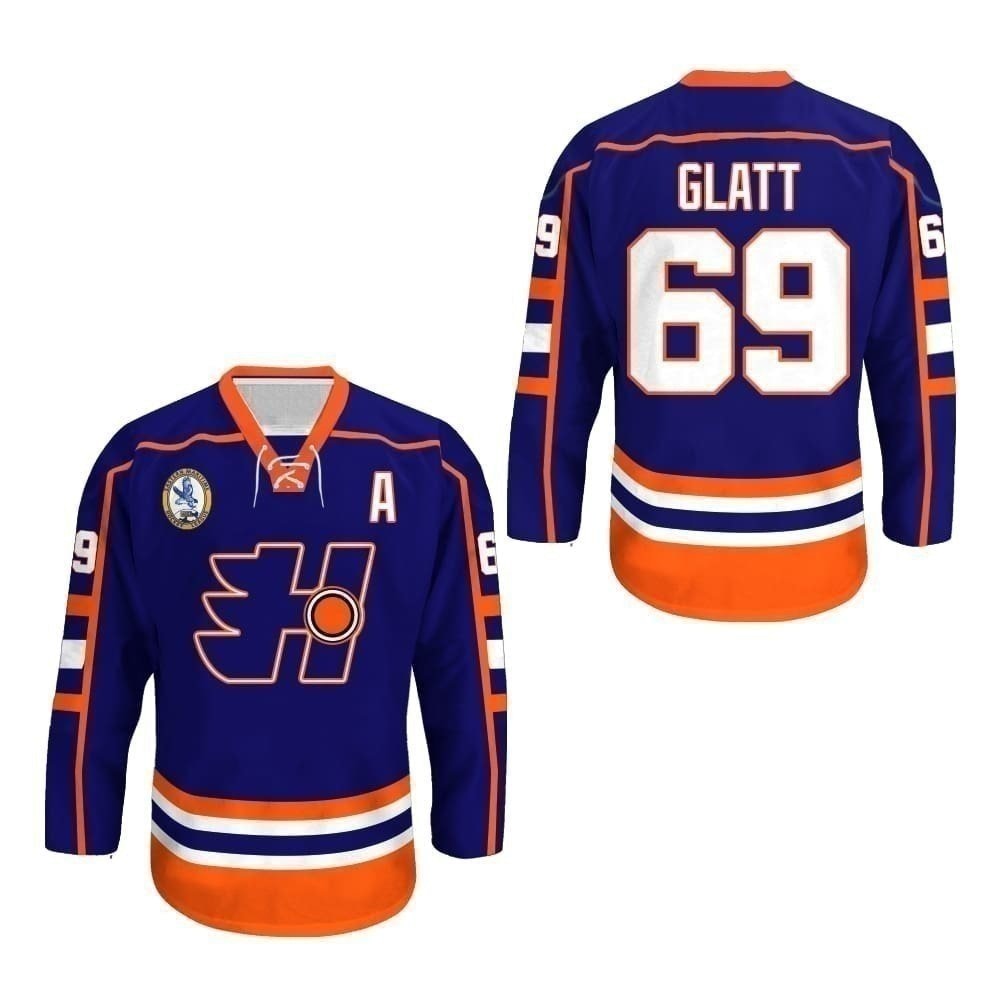 Doug Glatt #69 Goon Halifax Highlanders Hockey Jersey – 99Jersey