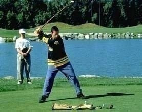 Happy Gilmore 18 Boston Bruins Jersey T-Shirt Hockey Golf Movie Adam Sandler