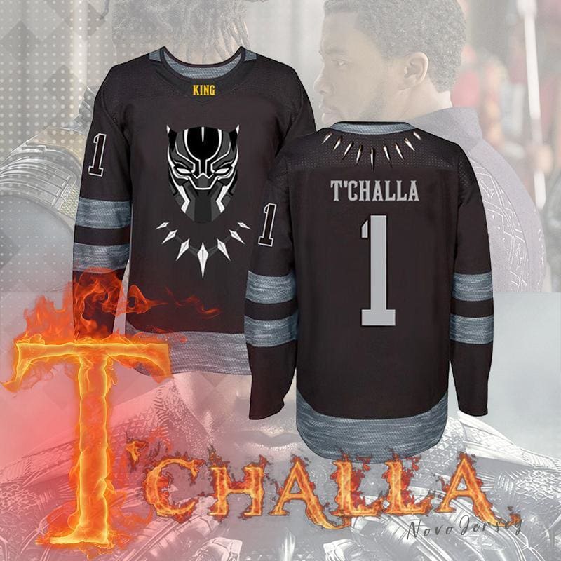 black panther hockey jersey