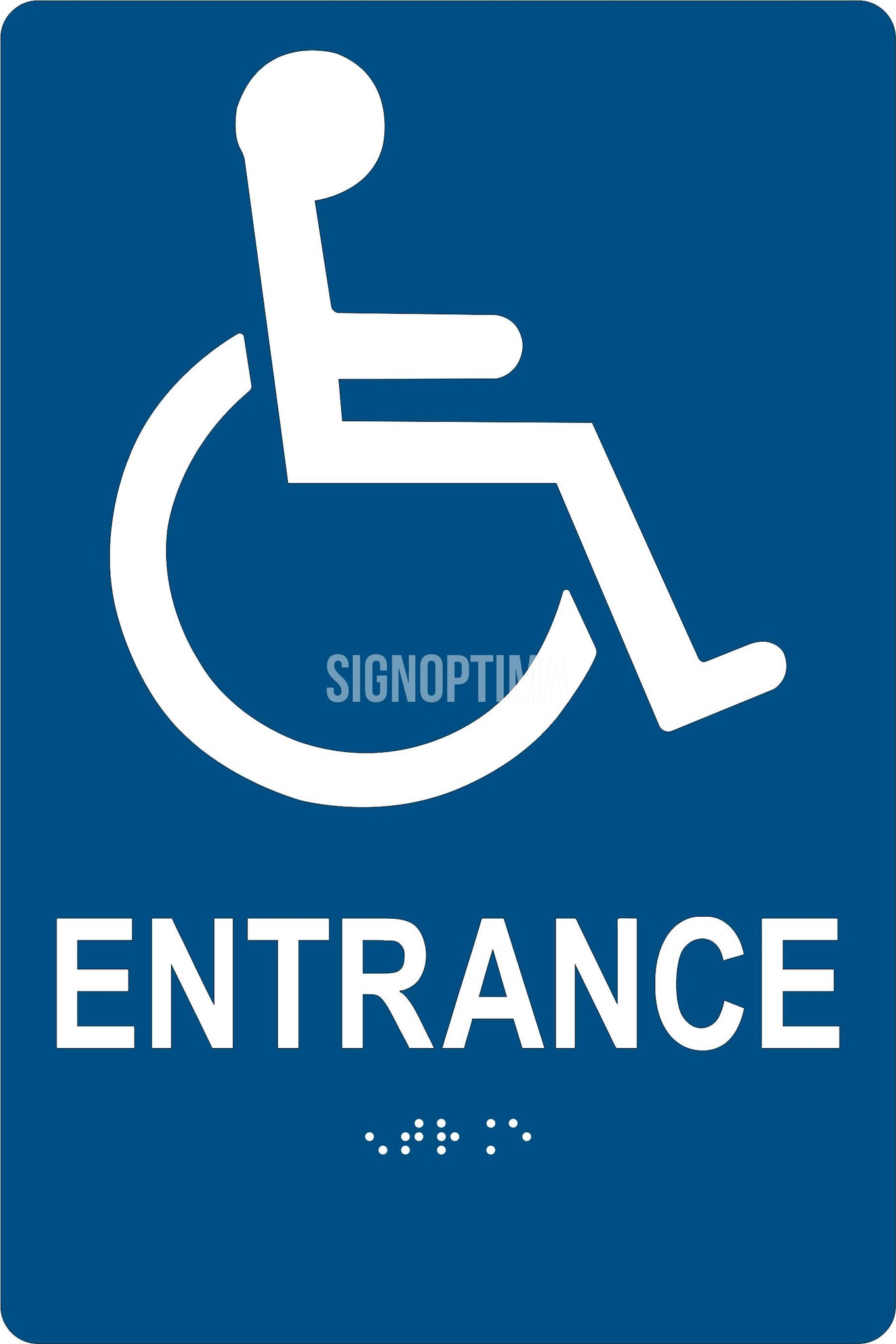 signoptima6415 ada compliant accessible entrance sign