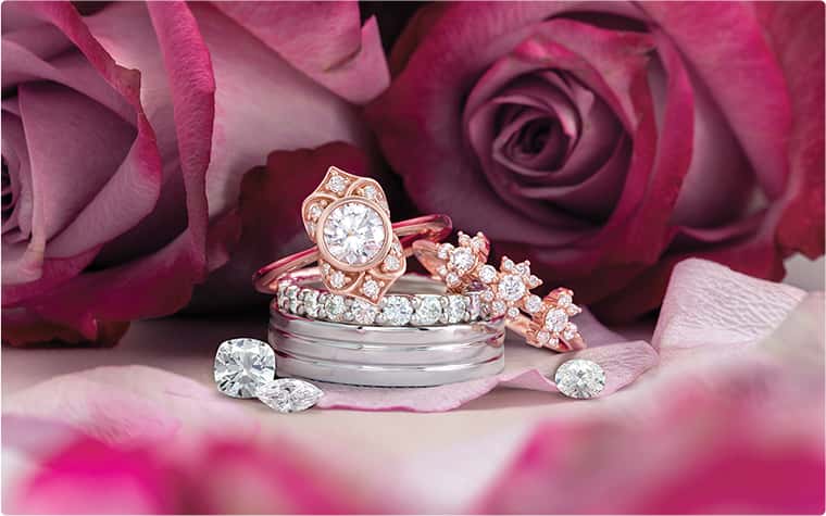 Custom Moissanite Engagement Ring Design #GTJ3867-round-fo-w - Gerry The  Jeweler