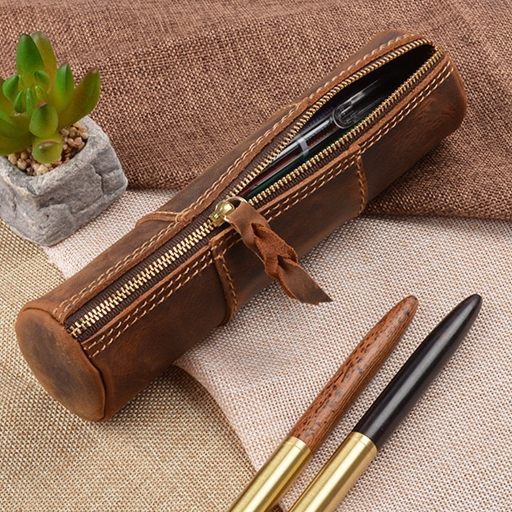 leather fountain pen