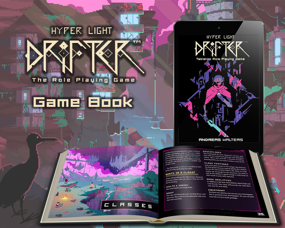 Tilsvarende Post væv Hyper Light Drifter: Game Book – Metal Weave Games