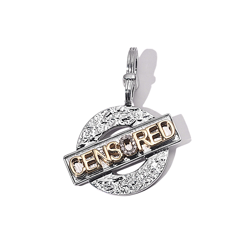 Sterling Silver "Censored" Pendant, $450. product:sterling-silver-censored-pendant